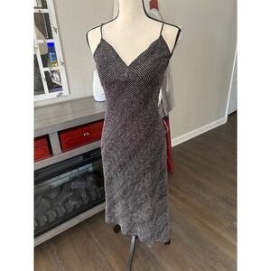 Hourglass‎ dress large black sparkling NWT vintage